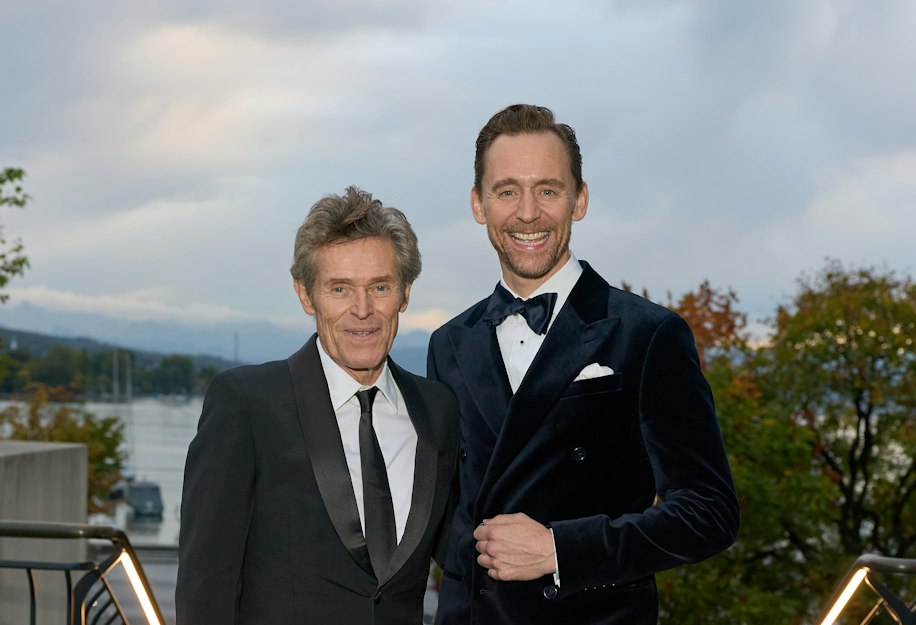 Tom Hiddleston and Willem Dafoe at the Zurich Film Festival 2026 opening night